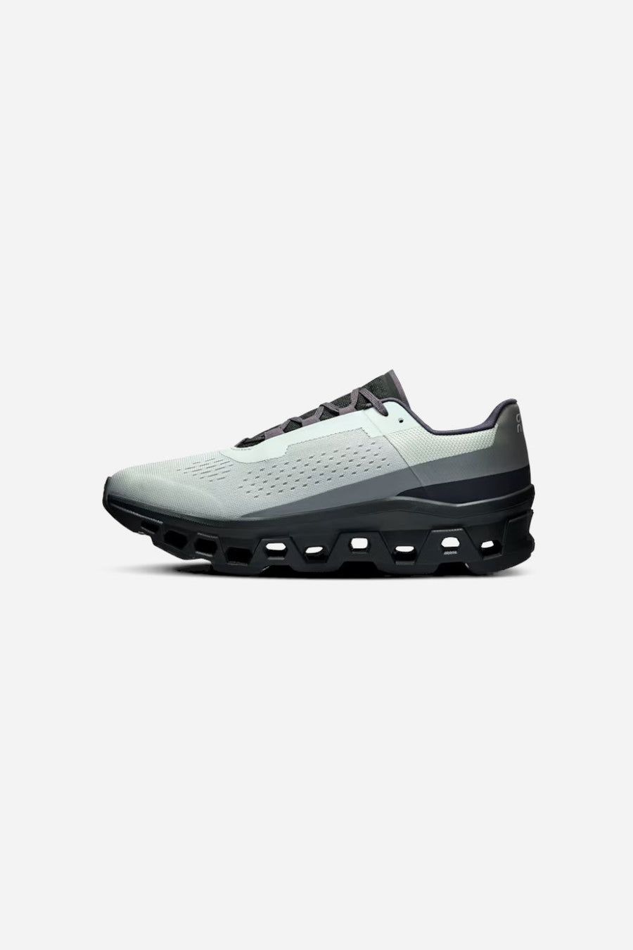 ON Running Men's Cloudmonster in Glacier/Black – detail