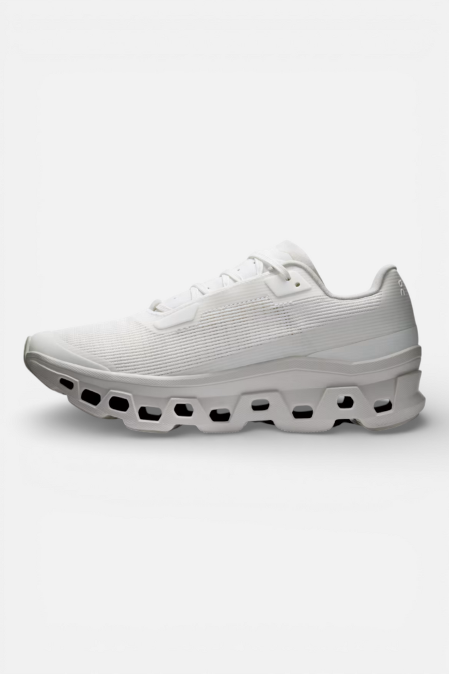 On Running Men's Cloudmonster Void in White – back view