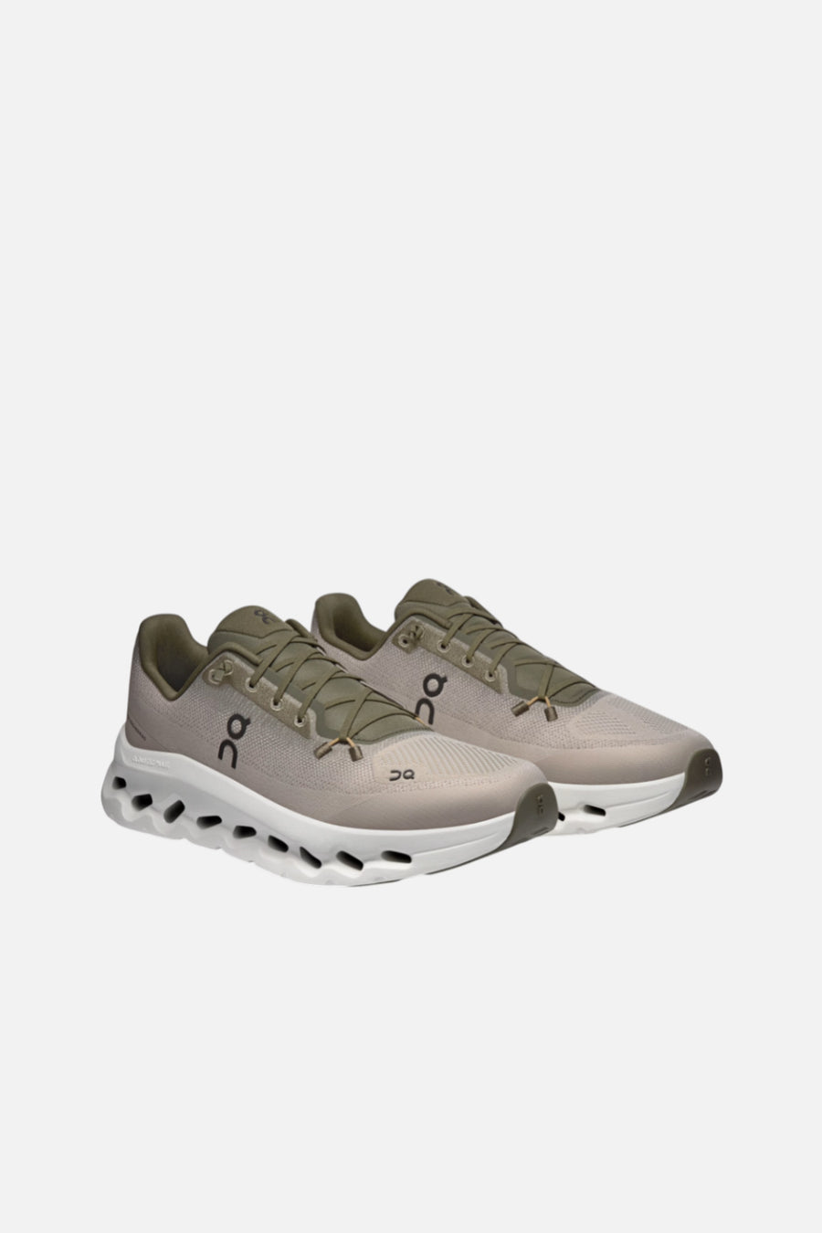 On Running Men's Cloudtilt in Olive & Desert – three-quarter view
