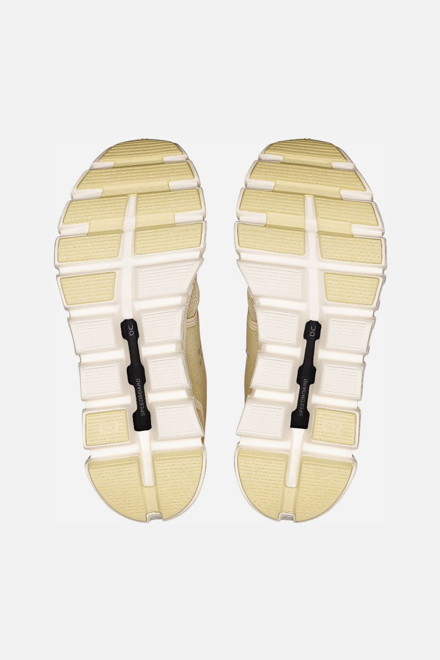 On Running Women's Cloud 6 in Castor/Ivory – top view