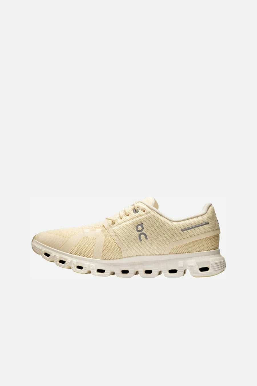 On Running Women's Cloud 6 in Castor/Ivory – side view