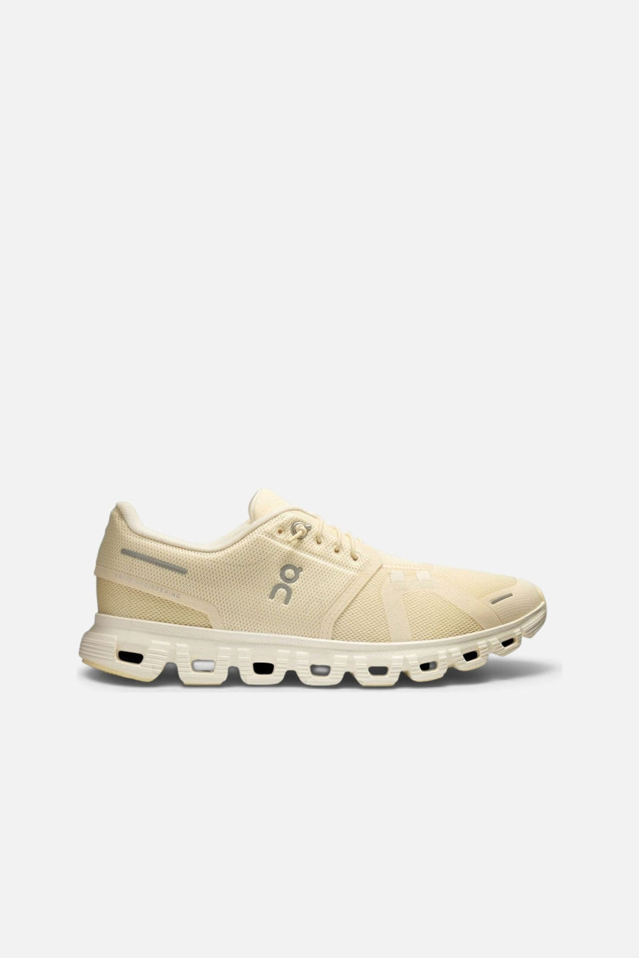 On Running Women's Cloud 6 in Castor/Ivory – side view