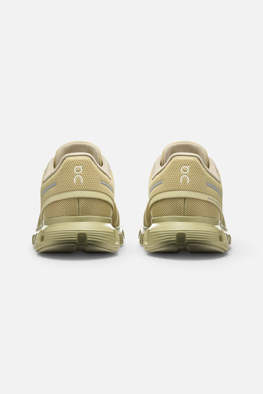 On Running Women's Cloud 6 in Haze and Fen – heel view