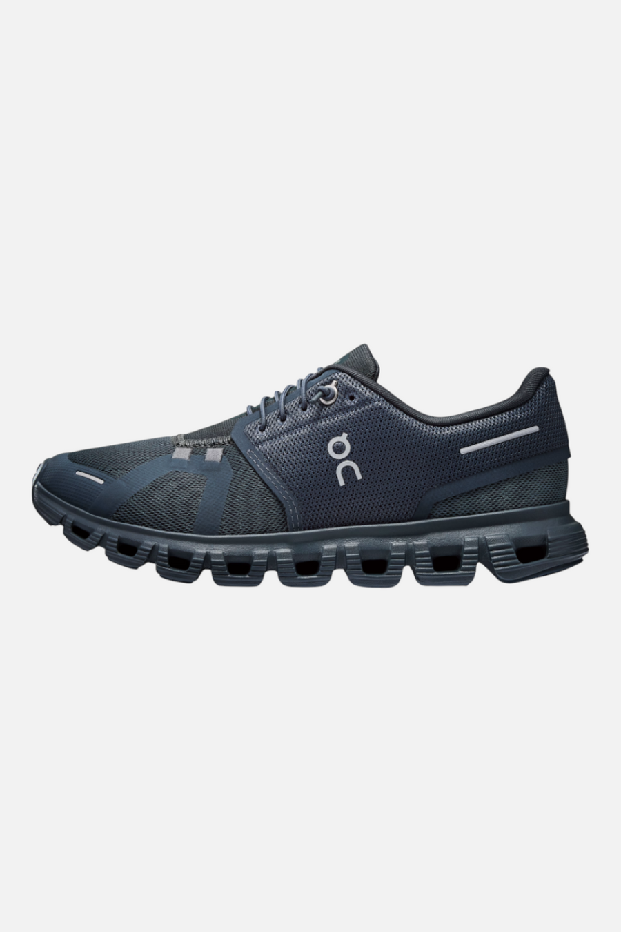 On Running Women's Cloud 6 in Navy & Stone – side view