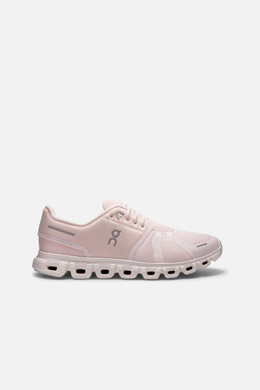 On Running Women's Cloud 6 Sneaker in Salt and Gardenia – side view