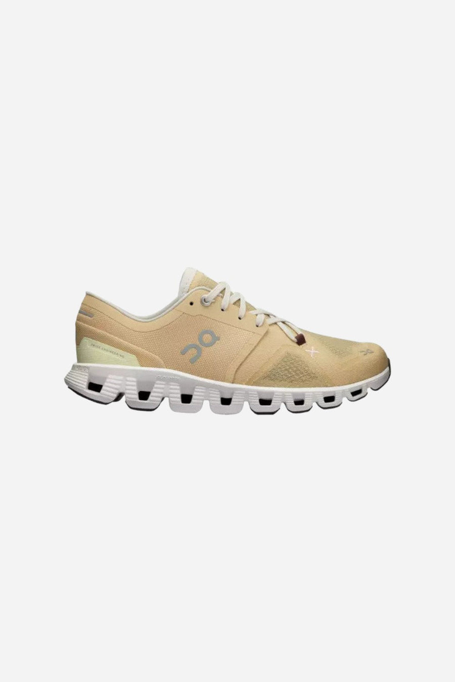 On Running Women's Cloud X 3 in Savannah/Frost – front view
