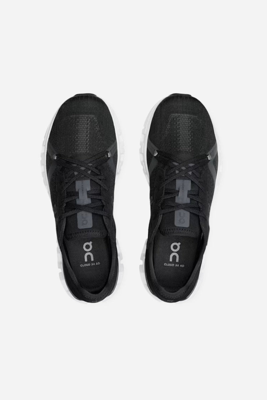 On Running Women's Cloud X 4 AD in Black/Asphalt – back view