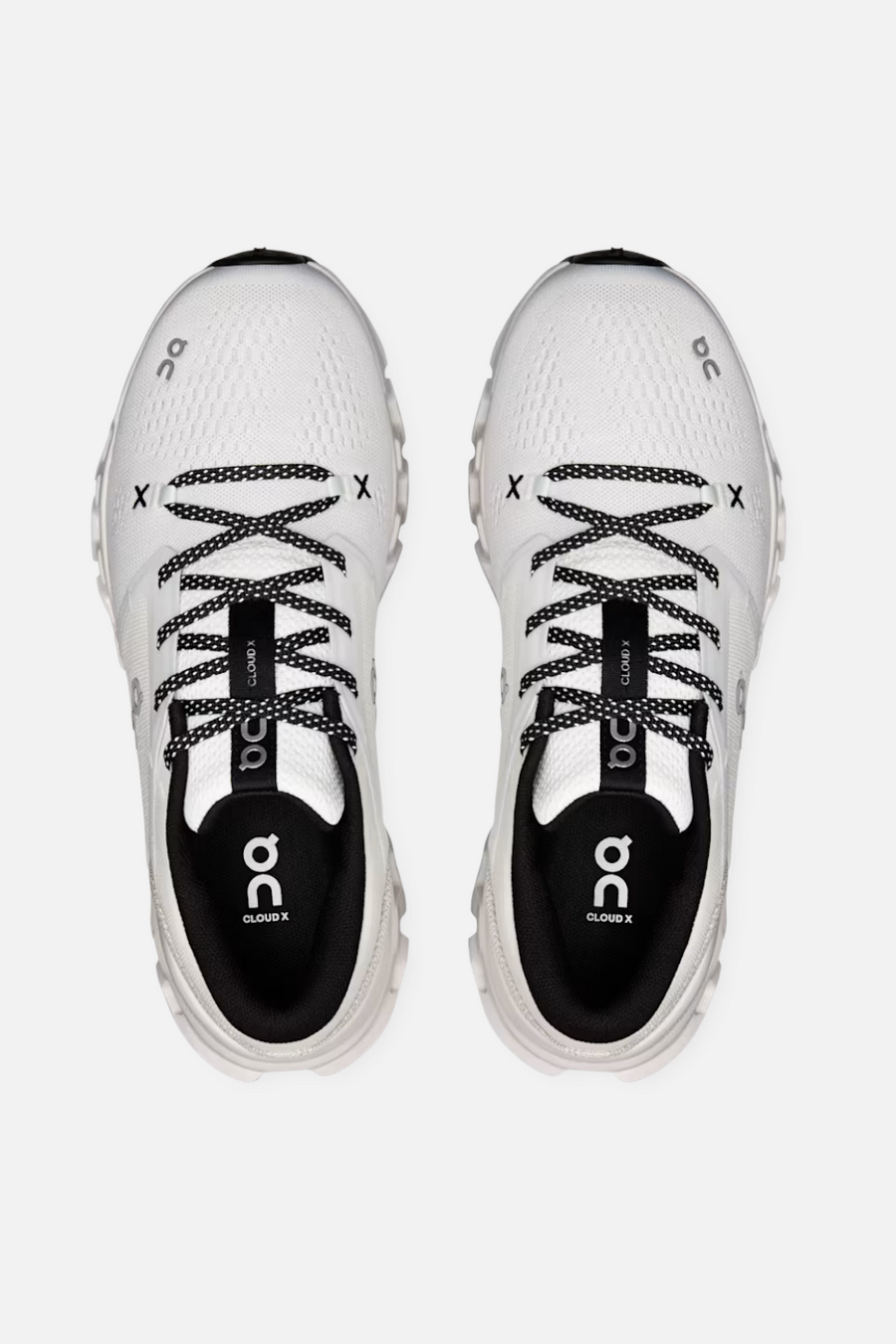 On Running Women's Cloud X 5 Sneaker in Black and White – side view