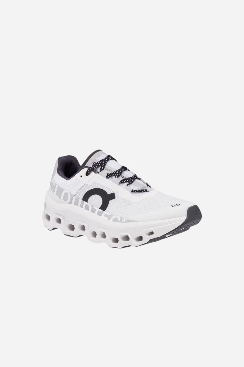 On Running Women's Cloudmonster in All White – back view