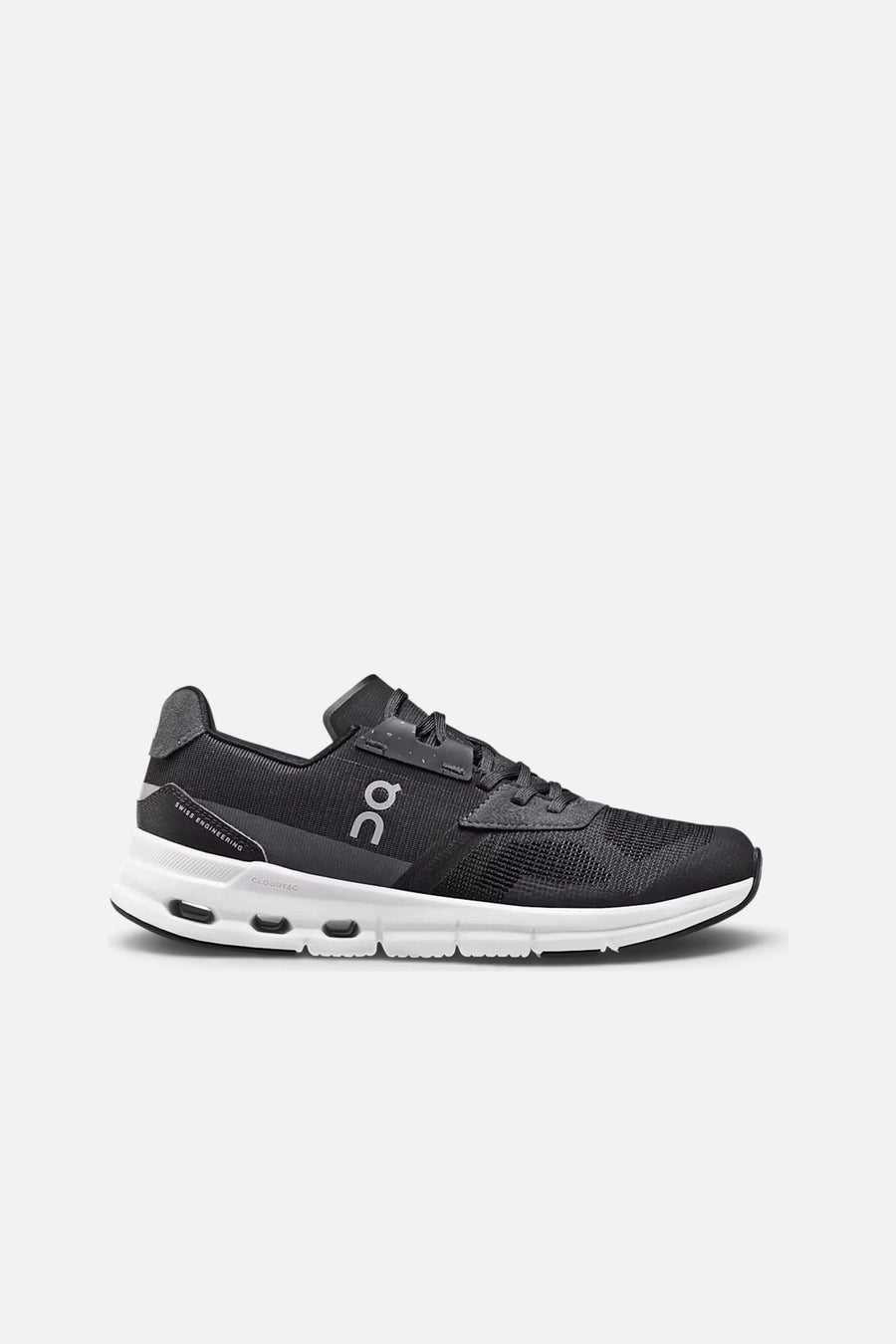 On Running Women's Cloudrift in Black/White – side view