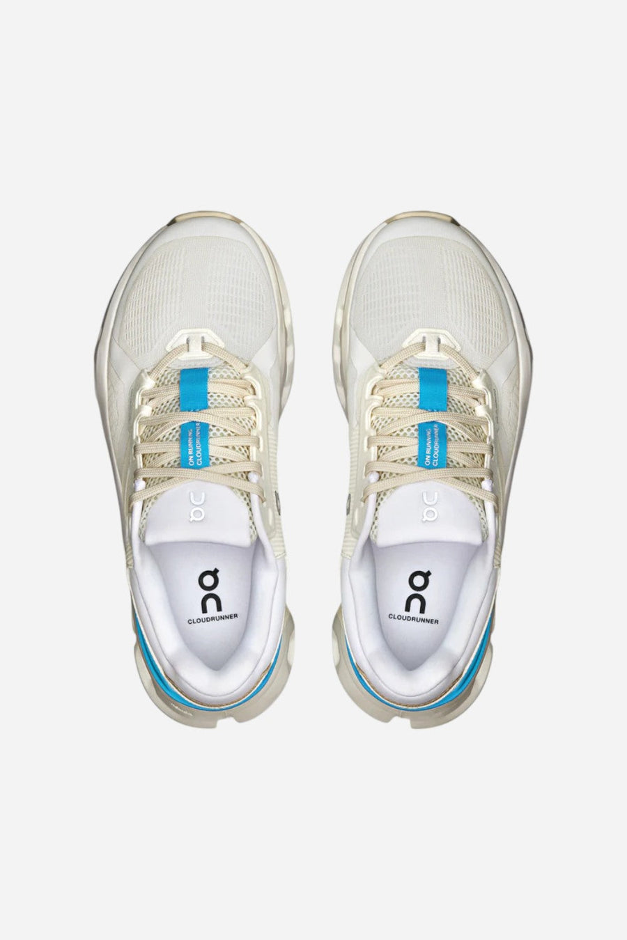 On Running Women's Cloudrunner 2 in White & Horizon – detail