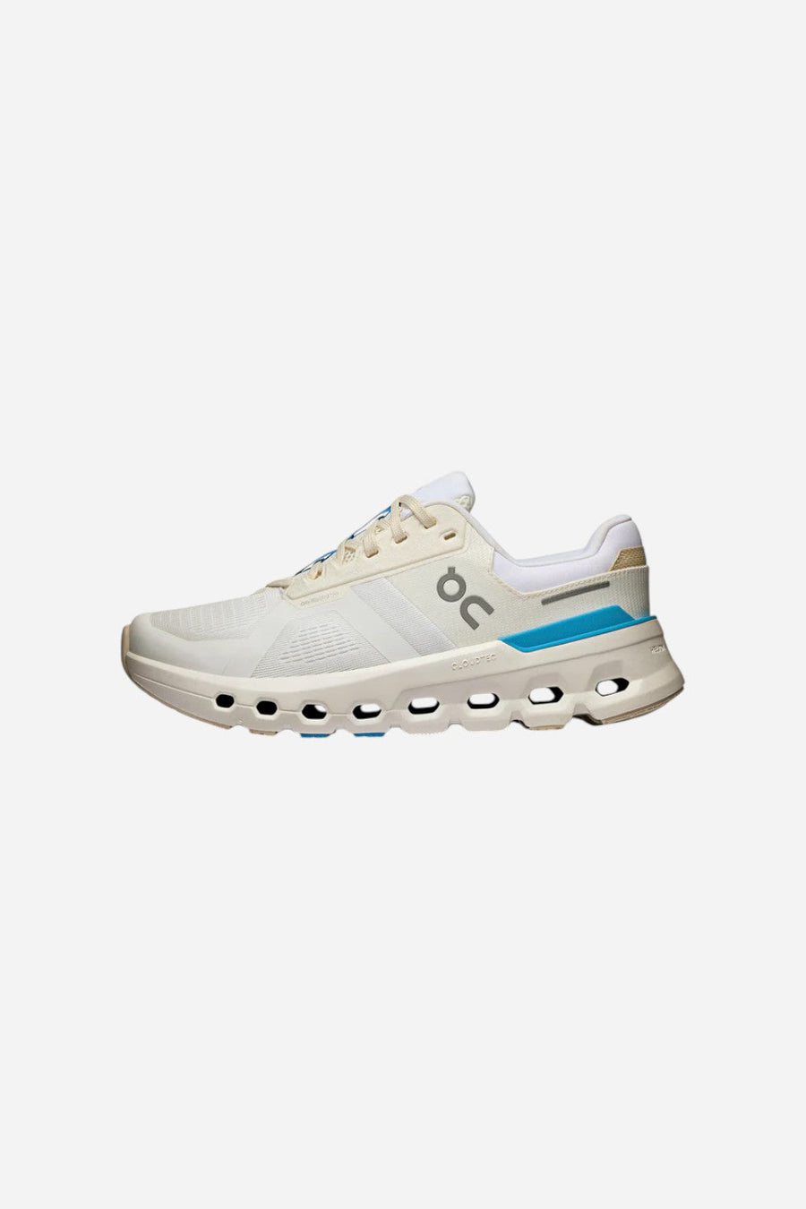 On Running Women's Cloudrunner 2 in White & Horizon – side view