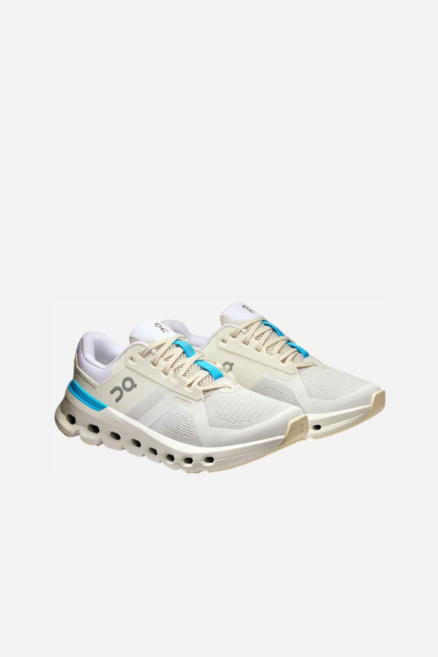 On Running Women's Cloudrunner 2 in White & Horizon – three-quarter view