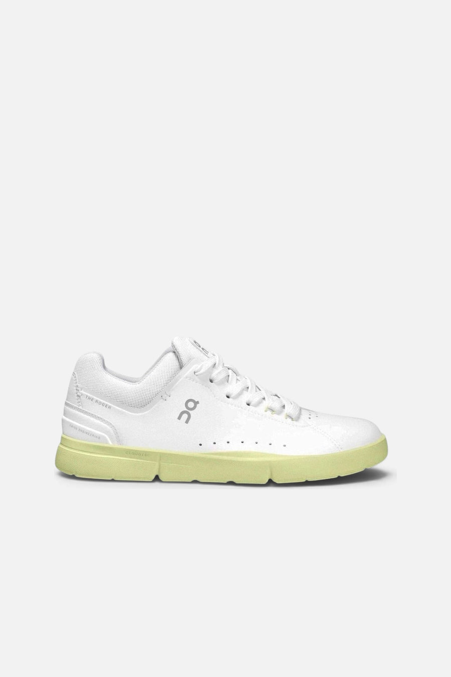 On Running Women's Roger Advantage 1 in White/Hay – side view