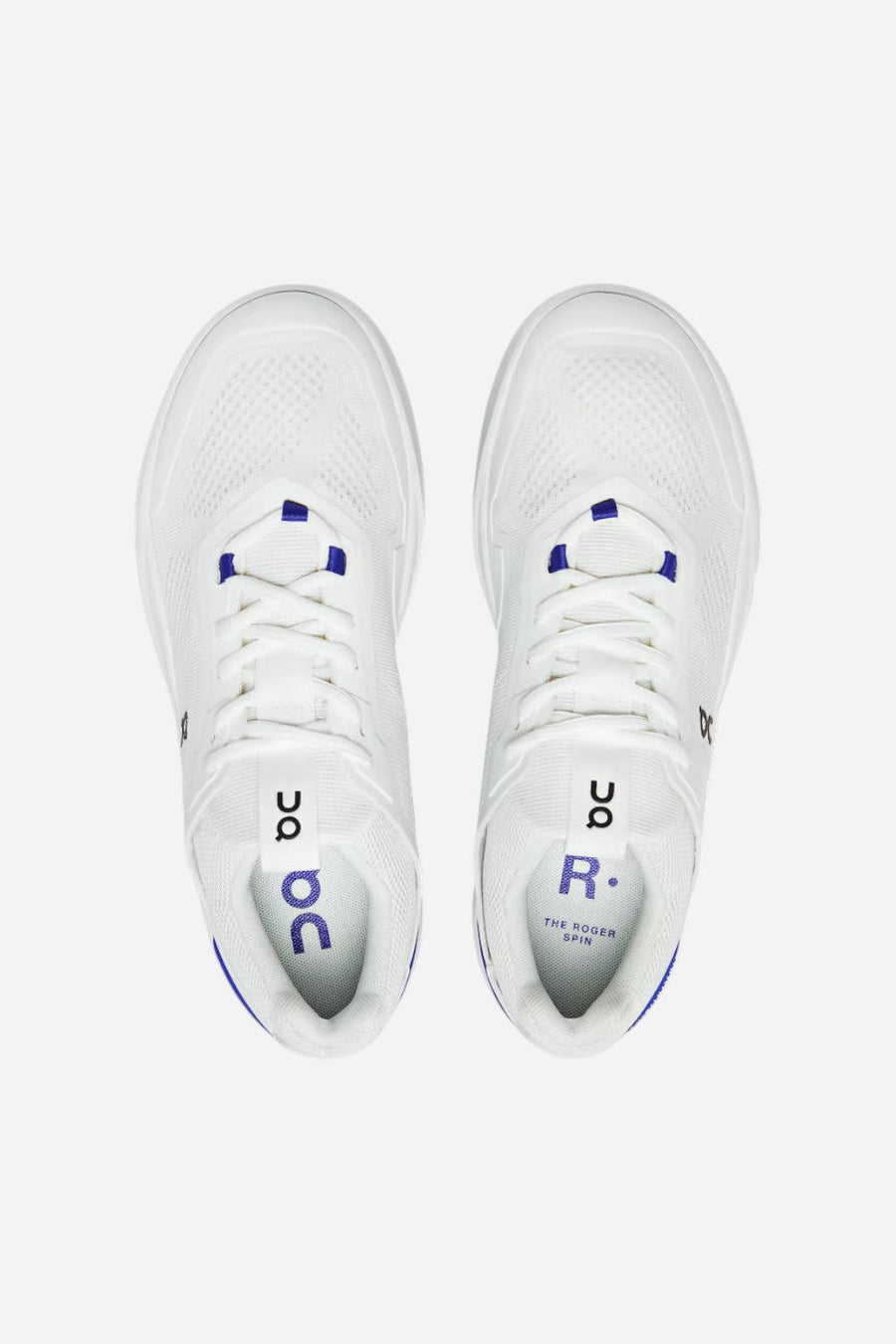 On Running Women's The Roger Spin in Undyed White/Indigo – back view