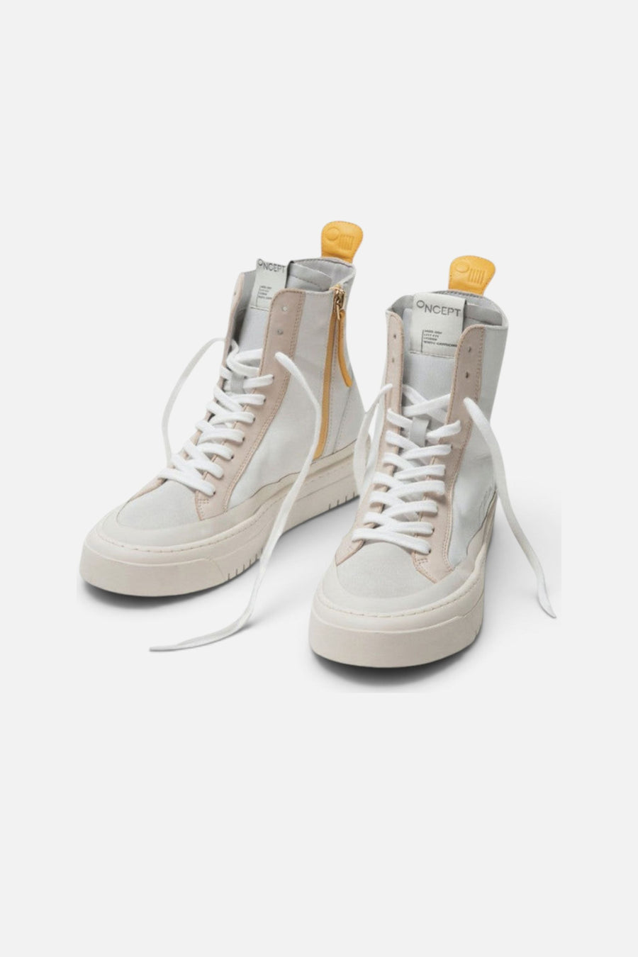 Oncept Lisbon Sneaker In White Cloud/Cappuccino – side view