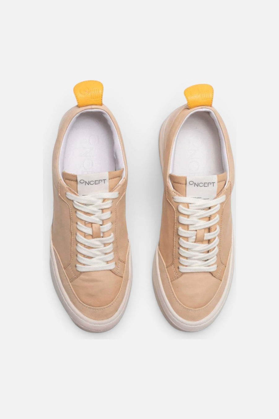 Oncept London Sneakers in Latte – side view