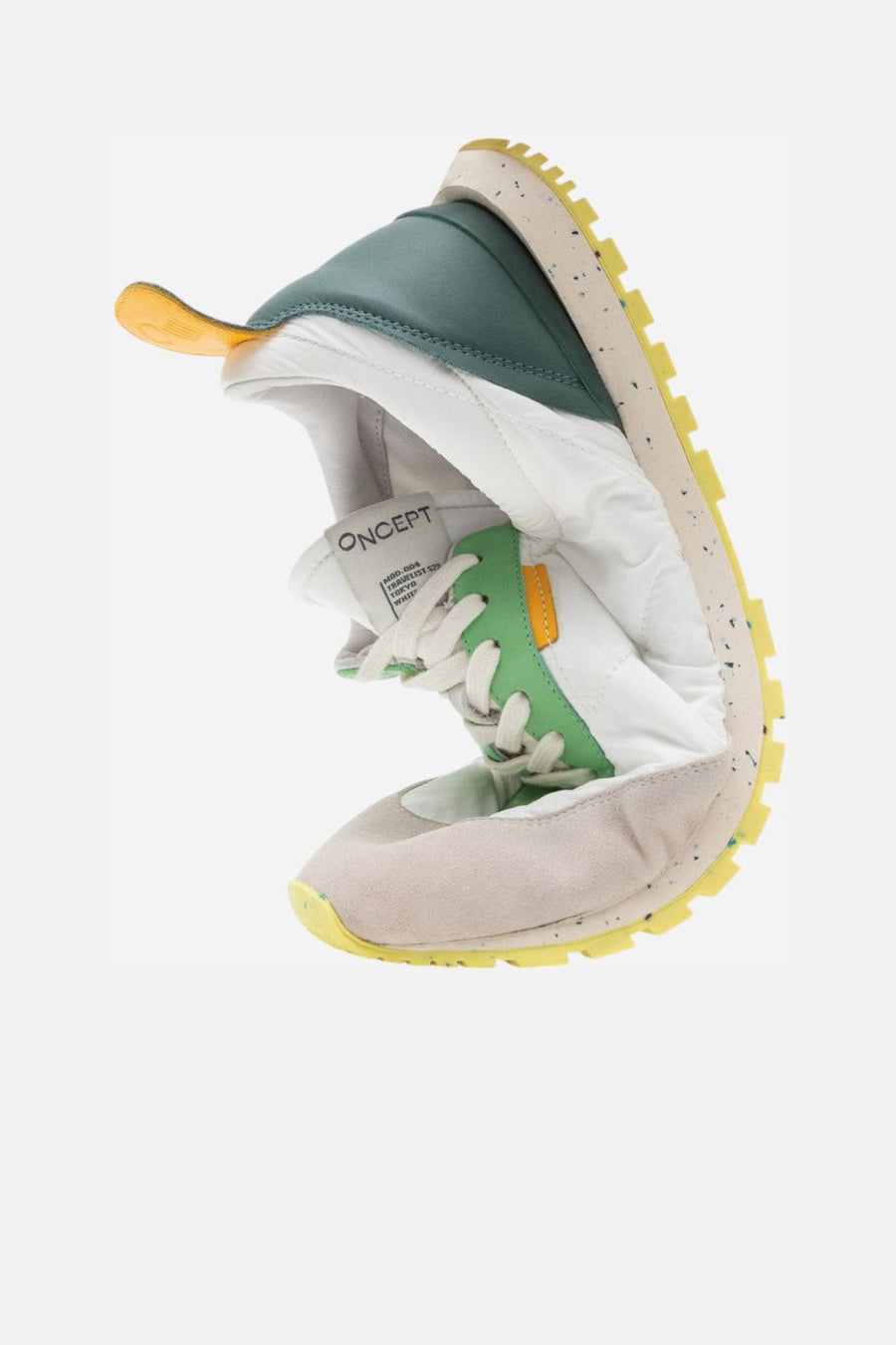 Oncept Men Tokyo Sneakers in White Green – detail