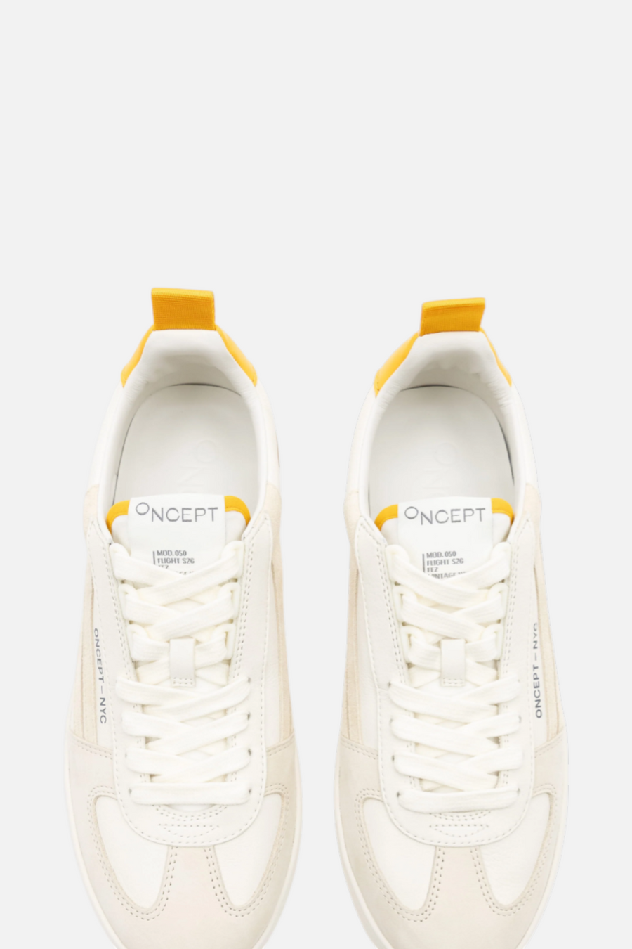 Oncept Men's Fez Sneaker in Vintage White – detail