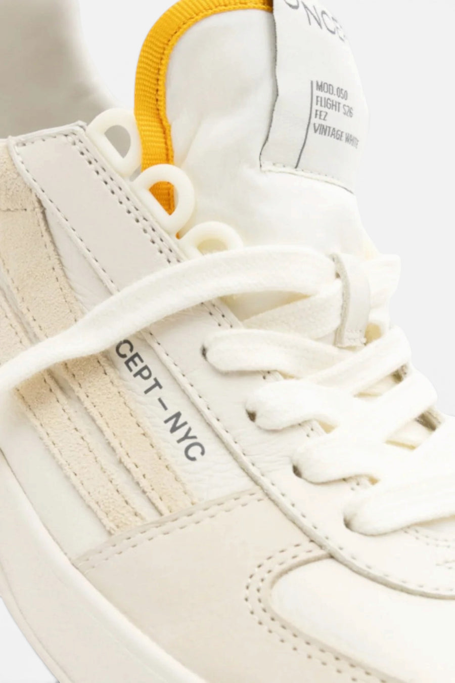 Oncept Men's Fez Sneaker in Vintage White – side view
