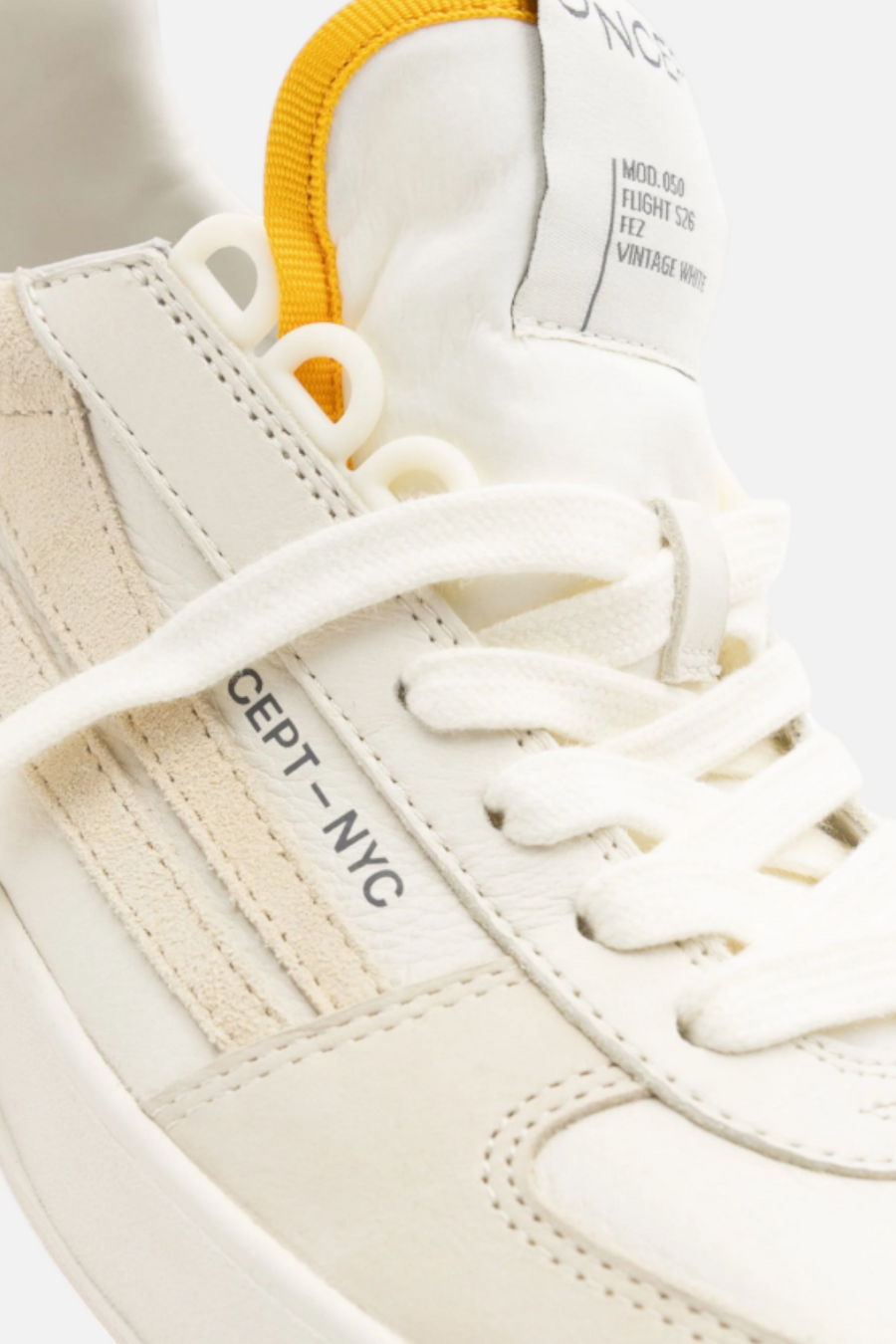 Oncept Men's Fez Sneaker in Vintage White – side view