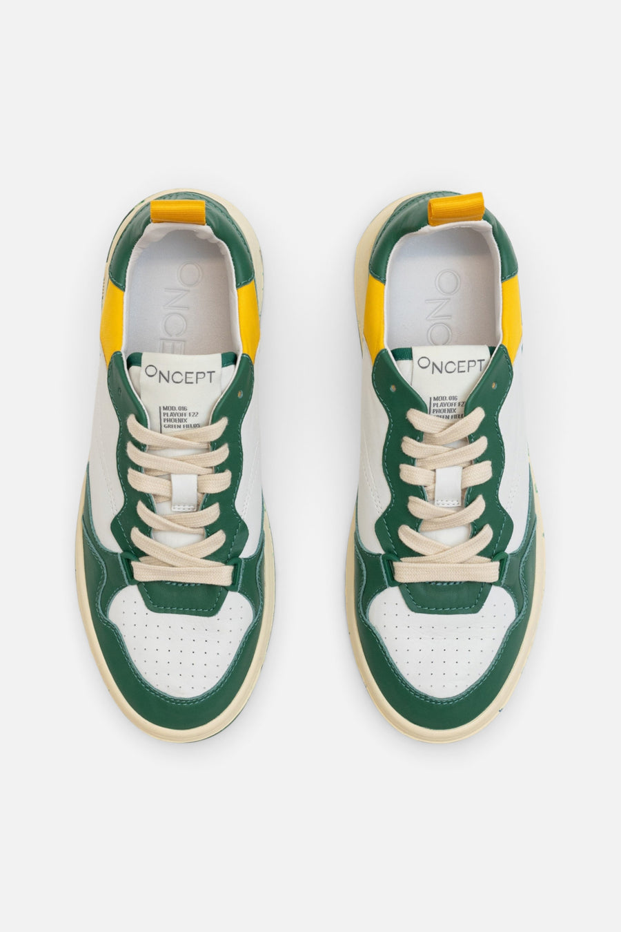 Oncept Phoenix Sneakers in Green Fields – back view