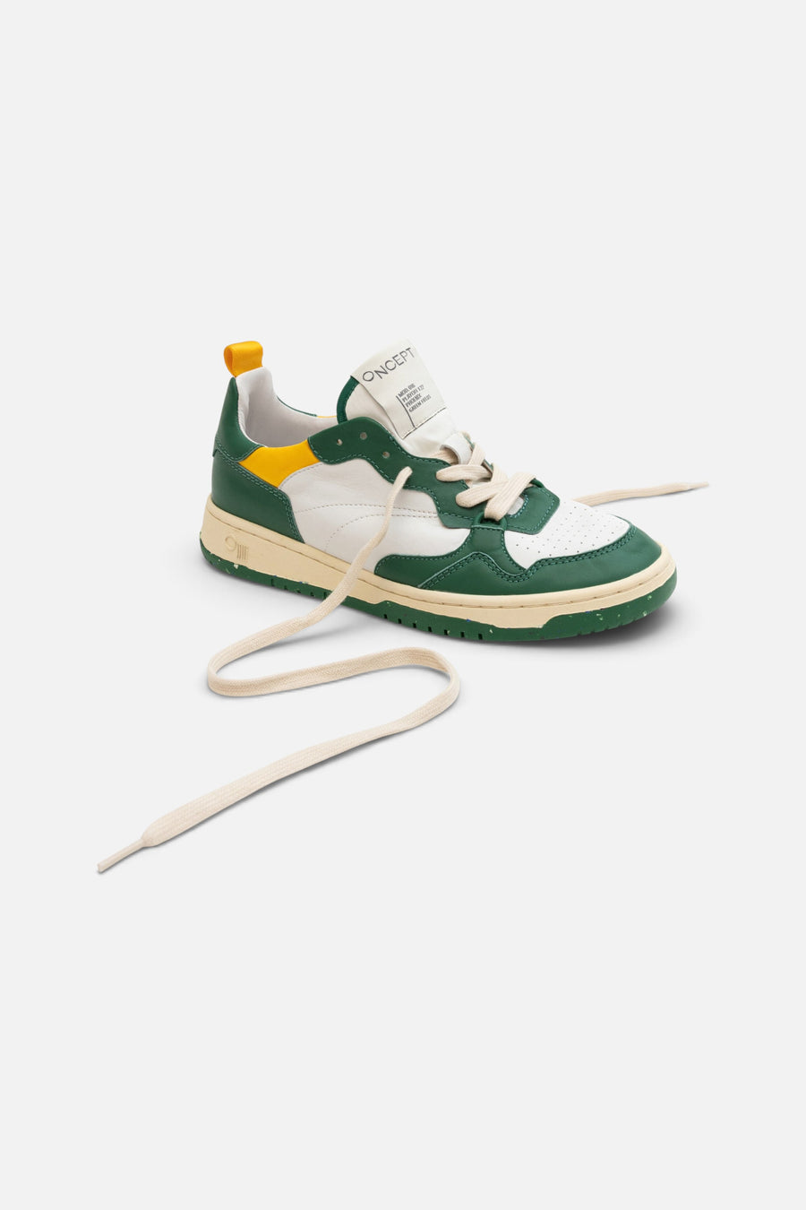 Oncept Phoenix Sneakers in Green Fields – flat lay