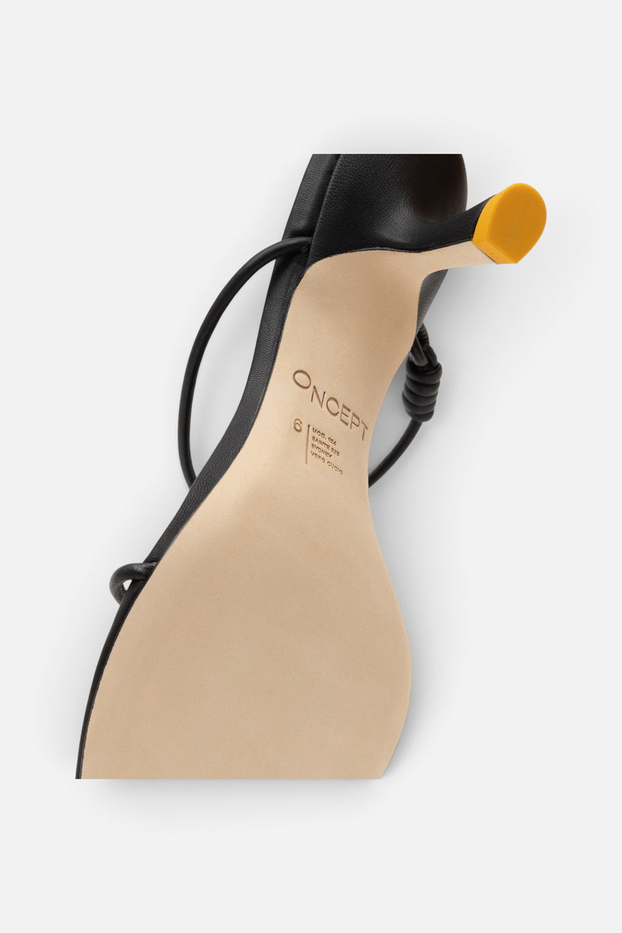 Oncept Sydney Heel in Black – detail