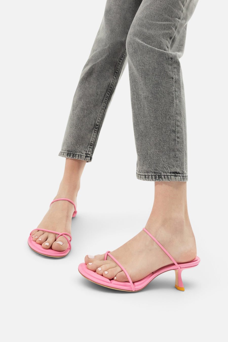 Oncept Sydney Heel in Prism Pink – back view