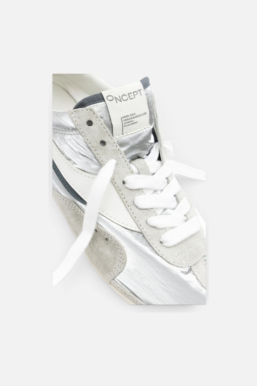 Oncept Temple Sneaker in Platinum – detail