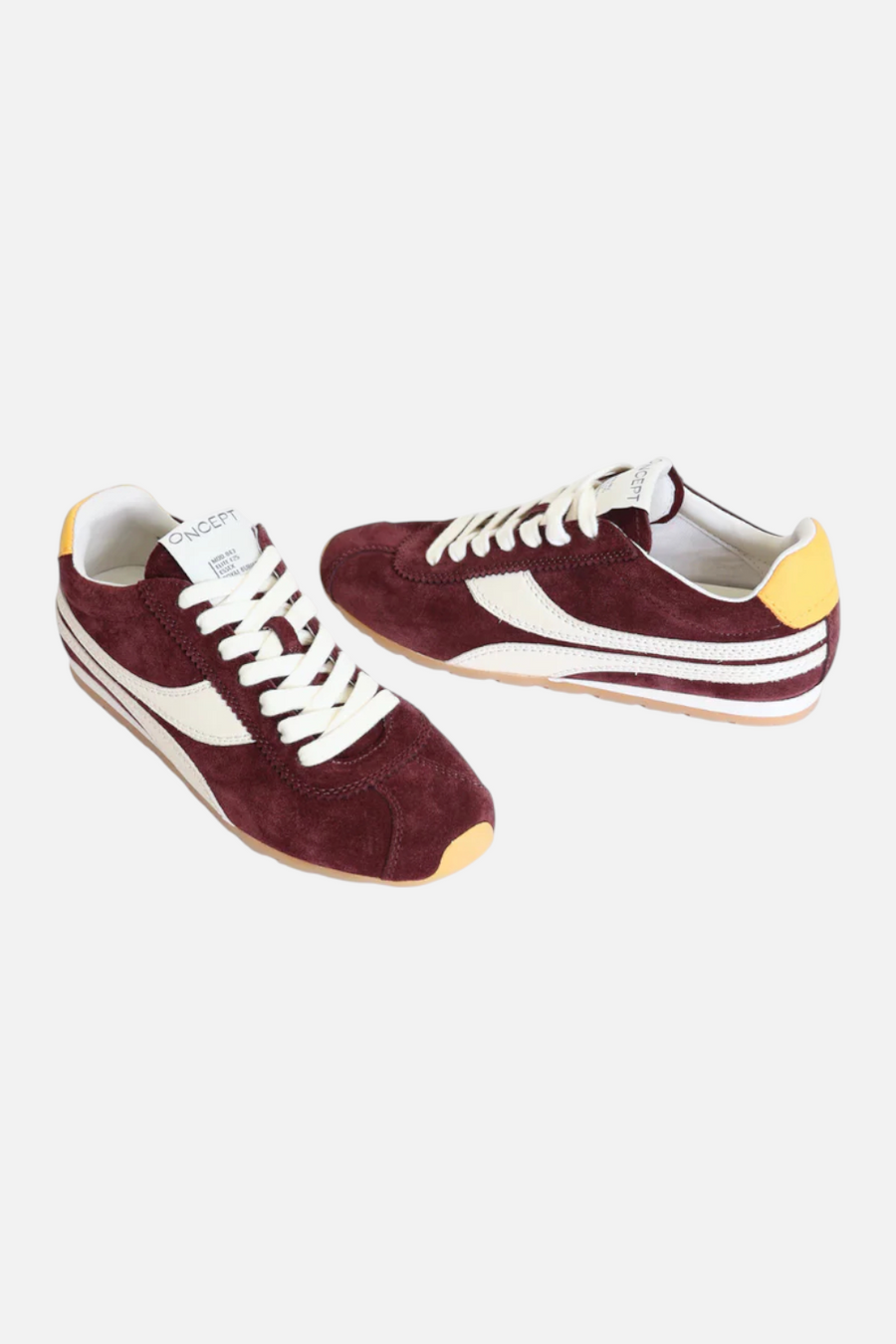 Oncept Women's Essex Sneaker Ballet in Royal Burgundy – side view