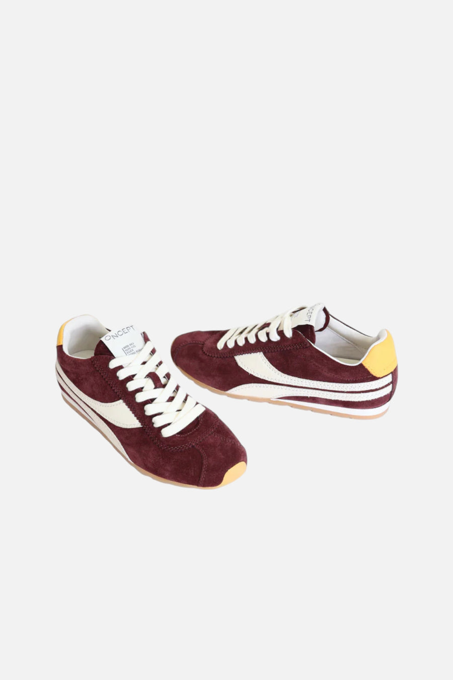 Oncept Women's Essex Sneaker Ballet in Royal Burgundy – pair