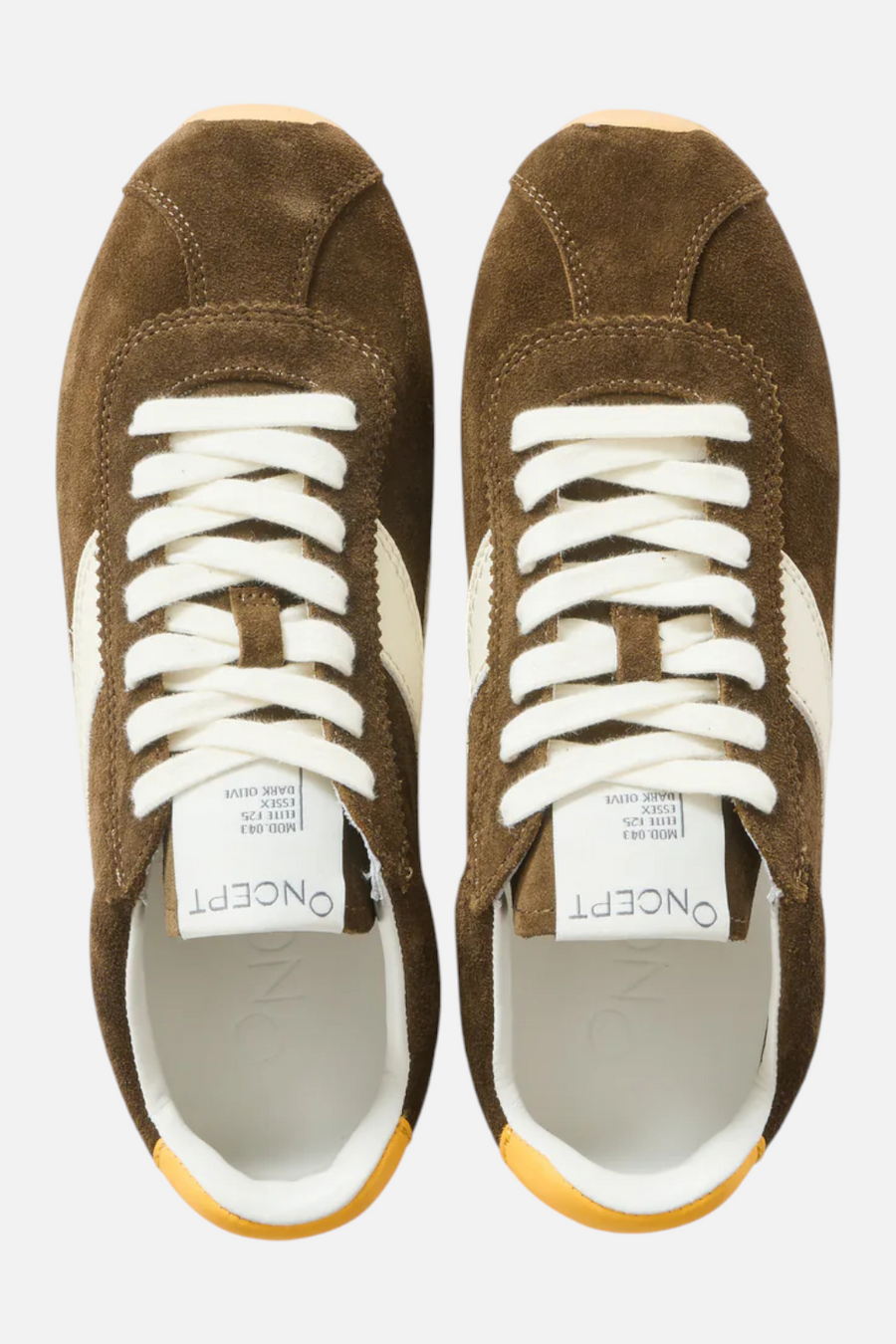 Oncept Women's Essex Sneaker in Dark Olive – detail