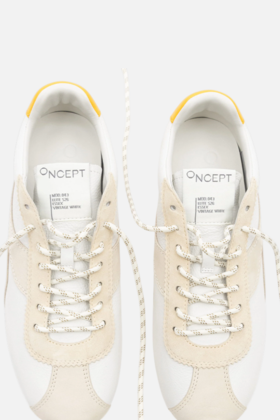 Oncept Women's Essex Sneaker in Vintage White – back view
