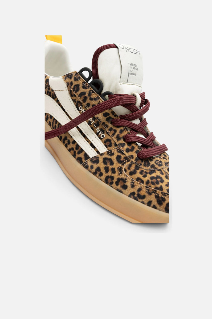 Oncept Women's Fez Court Sneaker in Leopard – detail