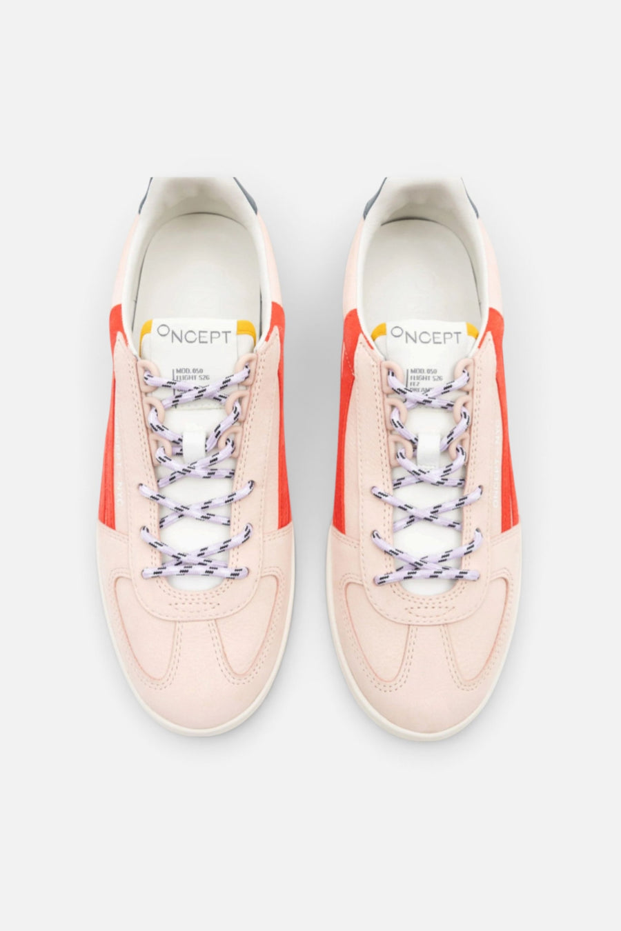 Oncept Women's Fez Sneaker in Dreamy Pink – top view