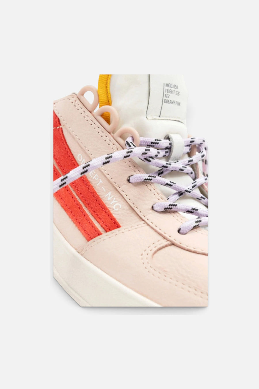 Oncept Women's Fez Sneaker in Dreamy Pink – detail