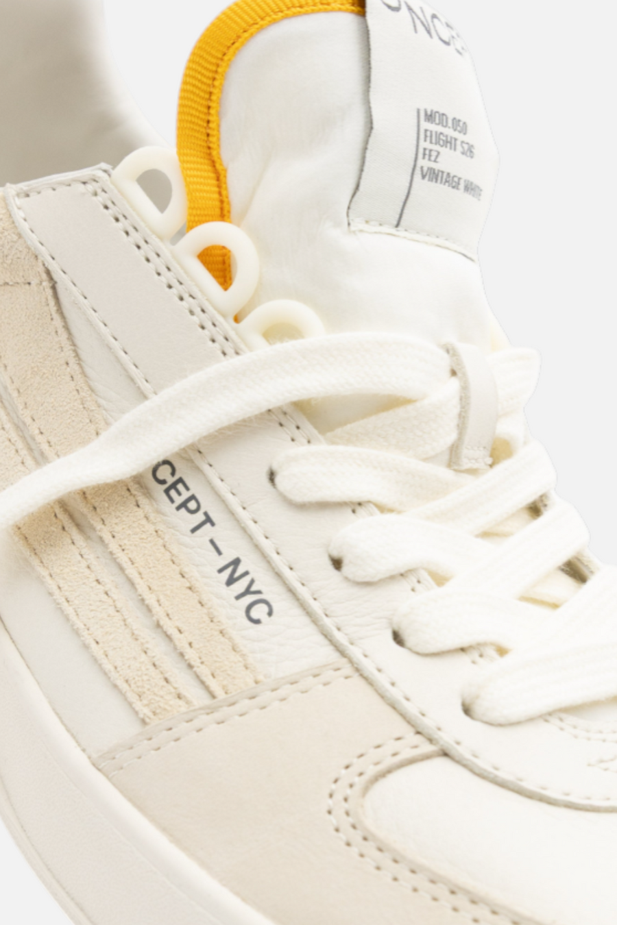 Oncept Women's Fez Sneaker in Vintage White – back view