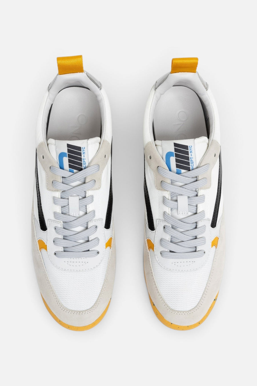 Oncept Women's Montreal Sneakers in White Black – back view