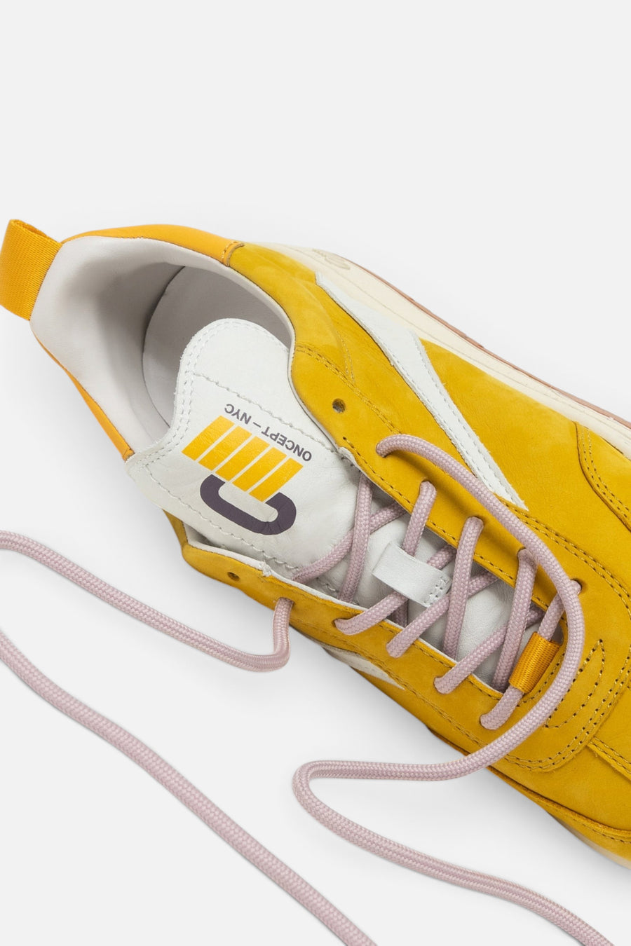 Oncept Women's Panama Sneakers in Yellow Maize – detail