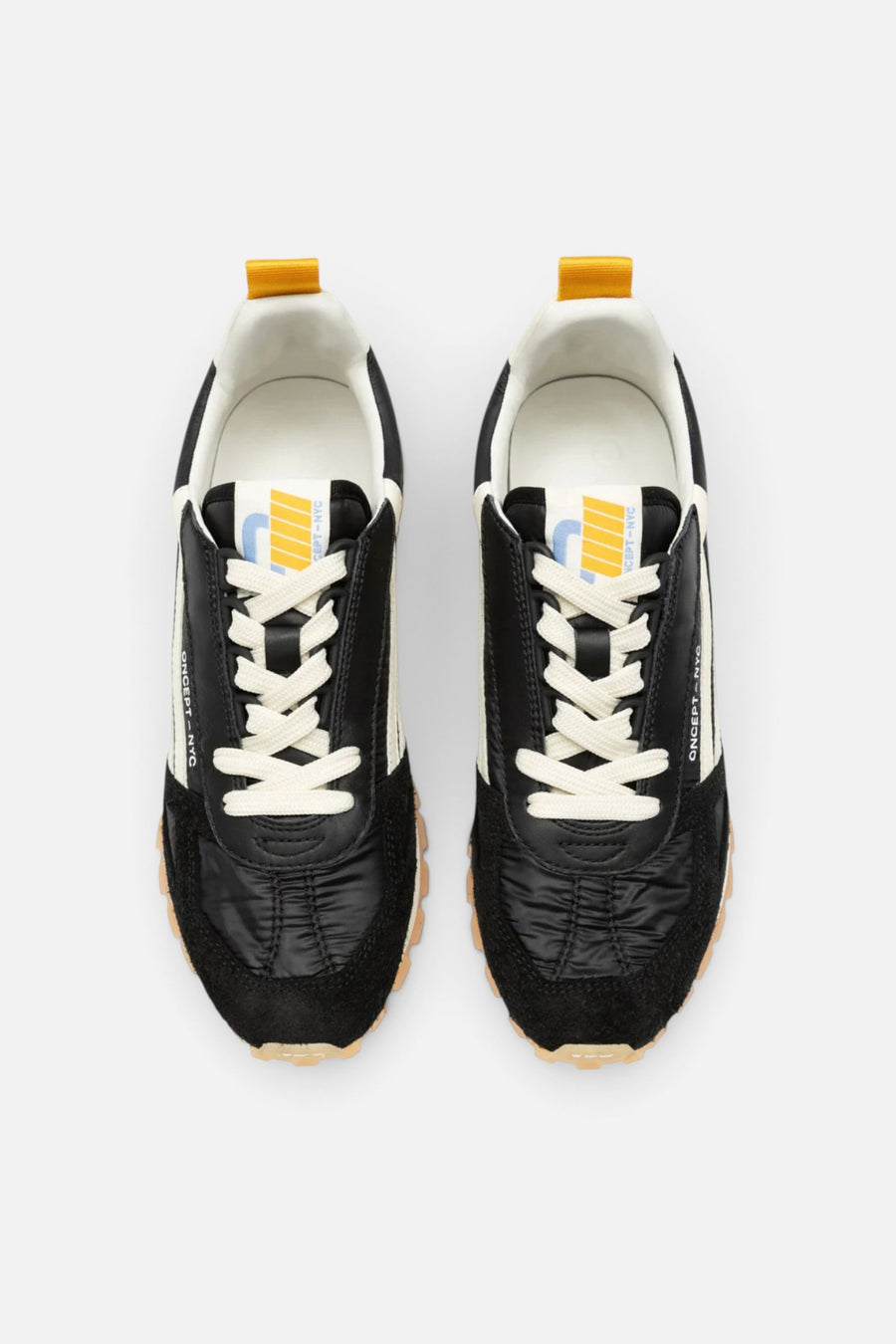 Oncept Women's Toronto Sneaker in Black – top view