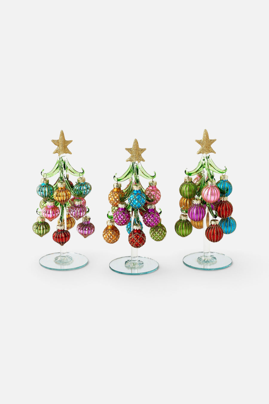 One Hundred 80 Degrees Handmade Glass Tree with Balls – front view