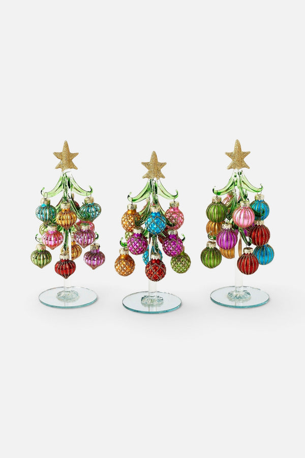 One Hundred 80 Degrees Handmade Glass Tree with Balls