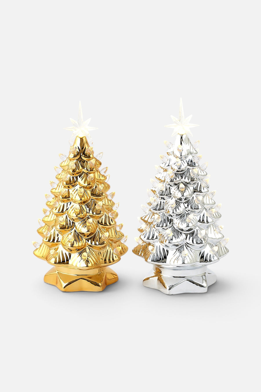 One Hundred 80 Degrees Large Ceramic Tree with LED Lights – front view
