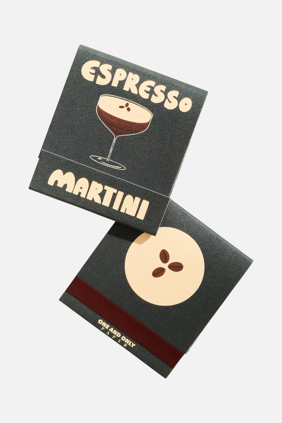 One & Only Paper Espresso Martini 10 Stem Matchbook – detail