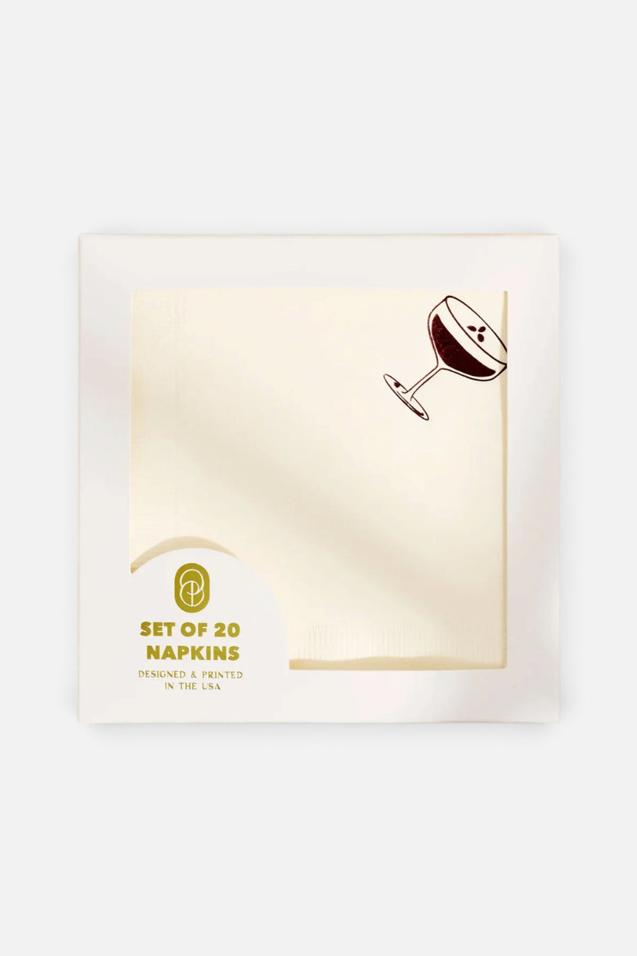 One & Only Paper Espresso Martini Paper Beverage Napkins – back view