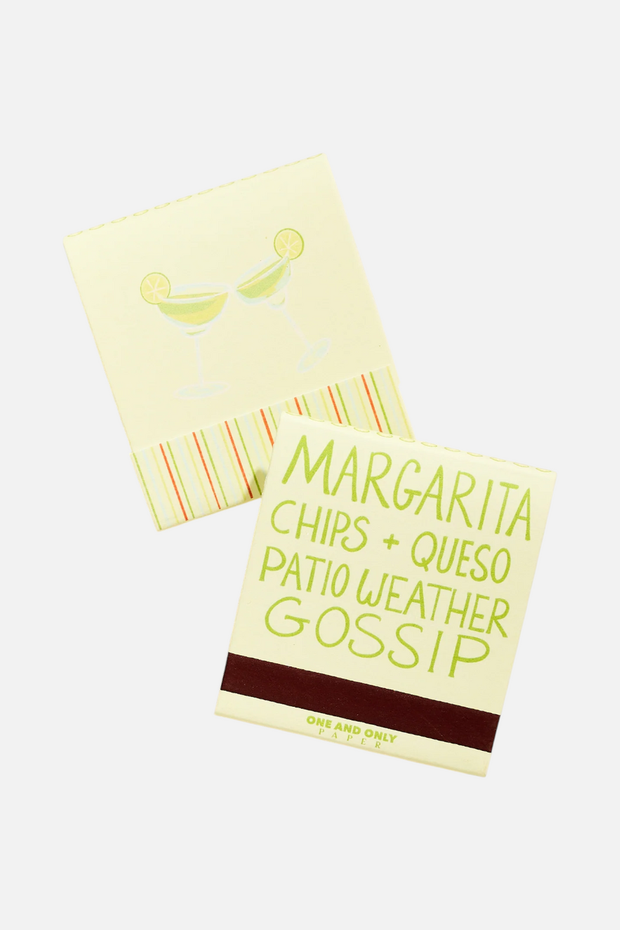 One & Only Paper Margarita 10 Stem Matchbook – detail