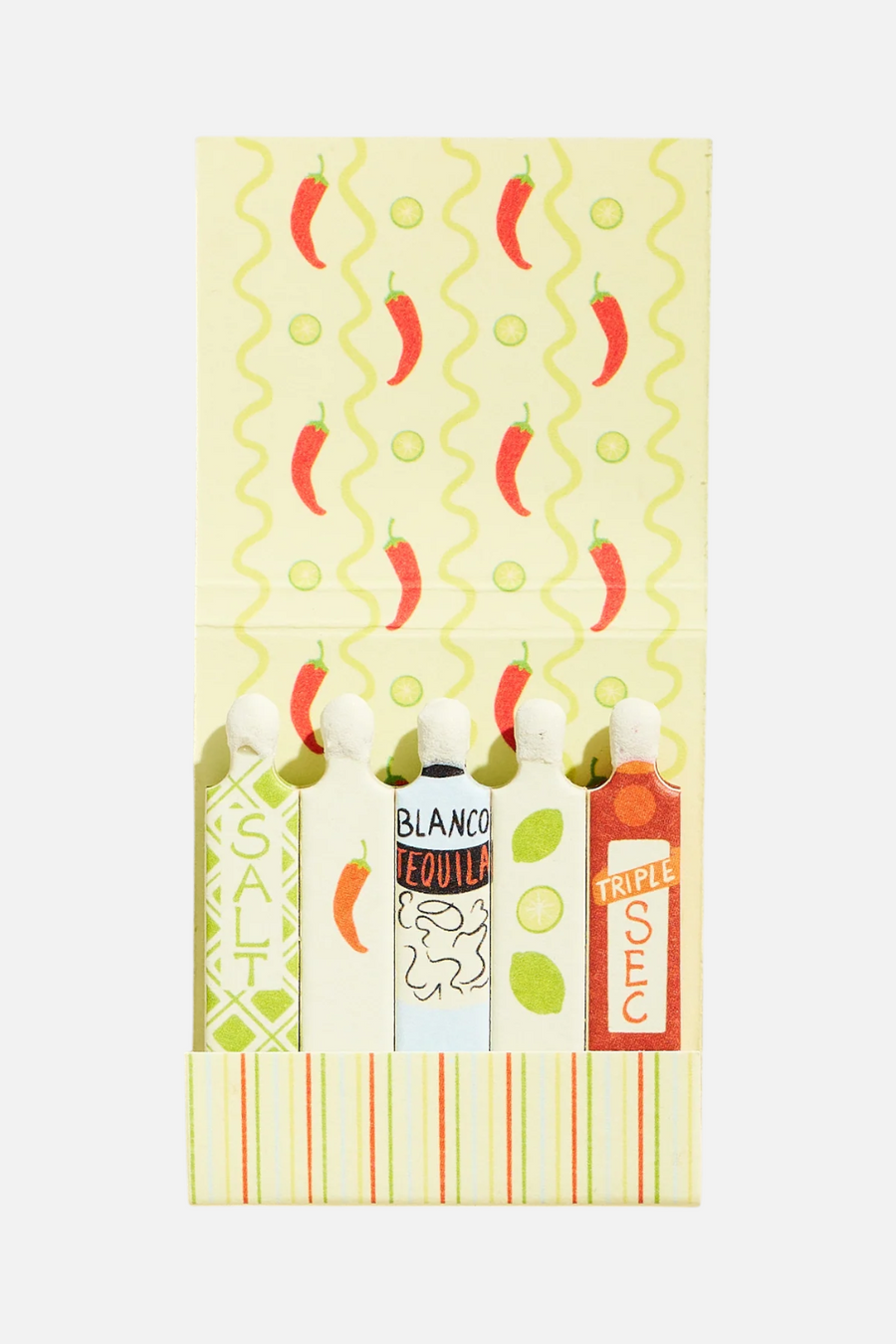 One & Only Paper Margarita 10 Stem Matchbook – side view
