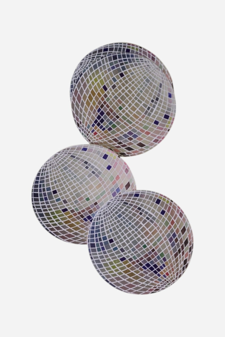One & Only Paper Rainbow Disco Ball Mirrored Sticker – side view