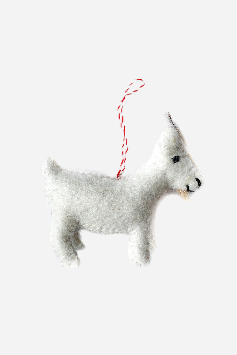 Ornaments 4 Orphans Goat Felt Wool Ornament – front view